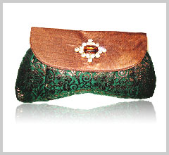 RAW SILK CLUTCH PURSES