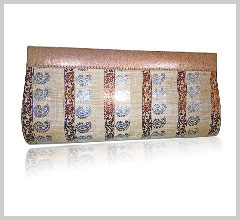 RAW SILK CLUTCH PURSES